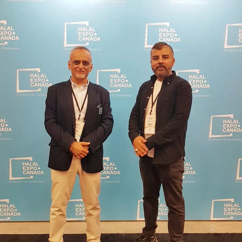 Rasheed Walizada with Nasser Deeb the organizer-host of Halal Expo Canada 2022 Toronto