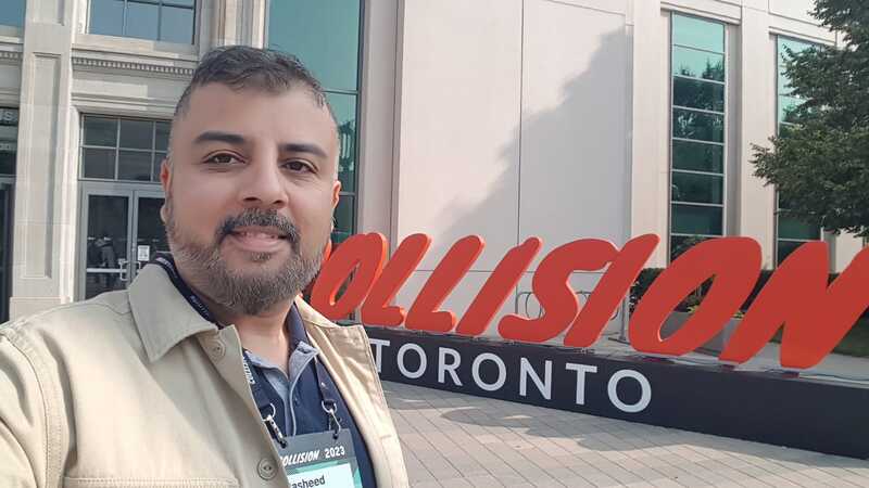 Rasheed Walizada at Collision Conf 2023 Toronto Canada