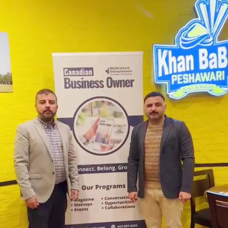 Rasheed Walizada at the First Canadian Business Owner Iftar Meetup - Vaughan Ontario March 2023