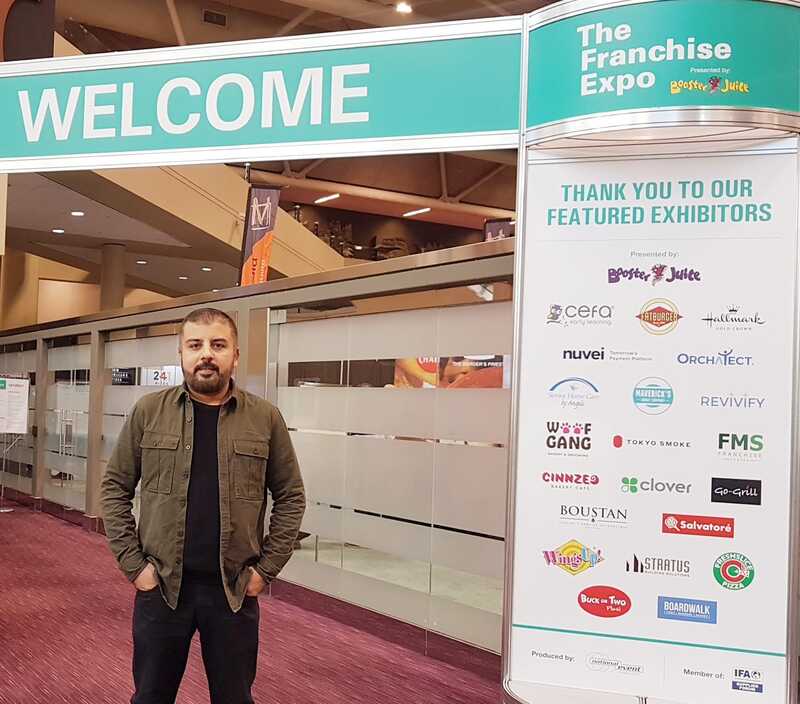 Rasheed Walizada at The  Franchise Expo Toronto 2023