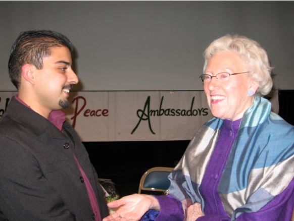 Rasheed Walizada with Flora MacDonald
Former Minister of Communications 2006